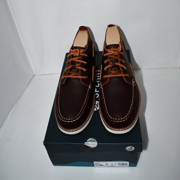 Sperry Men\'s Water-Resistant Double Sole Chukka Boots Dark Tan Size: 11 #STS2578 main image 5